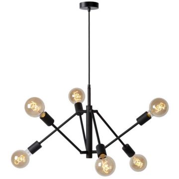 Lucide LESTER 21424/06/30 Závesná lampa 6x40w/e27 ip20