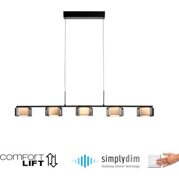 Paul Neuhaus RIKA 2116-18 Závesná lampa 5x42W/LED 3000k 5000lm ip20