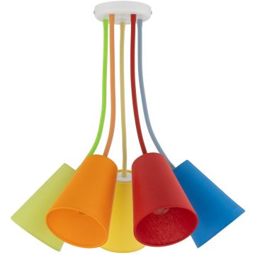 TK Lighting WIRE COLOUR 2107 Stropná lampa 5x60W/E27