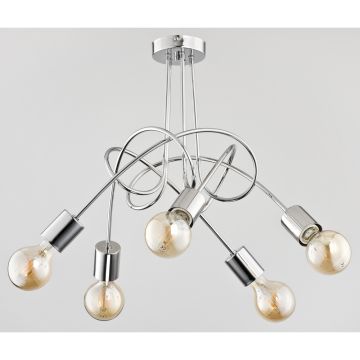 Alfa TANGO CHROME 24465 Stropná lampa 5x60W/E27