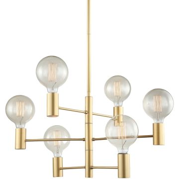 Italux Veva MDM3339/6 GD Stropná lampa 6x40W/E27 IP20