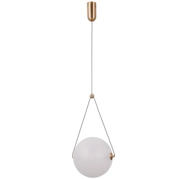 Italux Rastia PND-34361-L-HBR-OPAL Závesná lampa 1x12W/LED 3000K 1300lm IP20