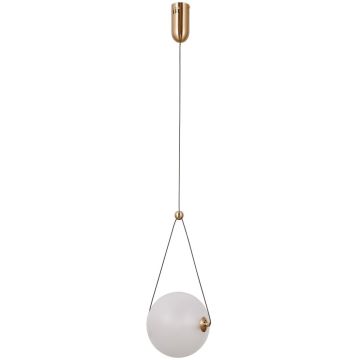 Italux Rastia PND-34361-M-HBR-OPAL Závesná lampa 1x9W/LED 3000K 975lm IP20