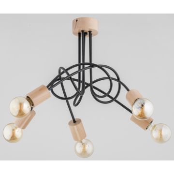 Alfa TANGO WOOD 27435 Stropná lampa 5x60W/E27