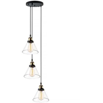 Altavola Design NEW YORK LOFT LA034/CO3 Závesná lampa 3x40W/E27 IP20