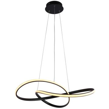 Italux Consa PND-19221C-BK Závesná lampa 1x40W/LED 3000K/4000K/6000K 3400lm IP20