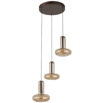 Italux Carote PND-24011-3-COPP Závesná lampa 3x16W/LED 3000K 1002lm IP20