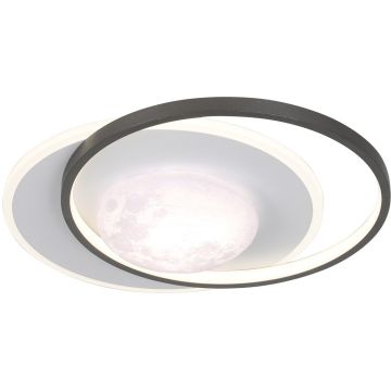 Italux Desulo PLF-02727-M-BK Stropná lampa 1x40W/LED 3000K/4000K/6000K 5300lm IP20
