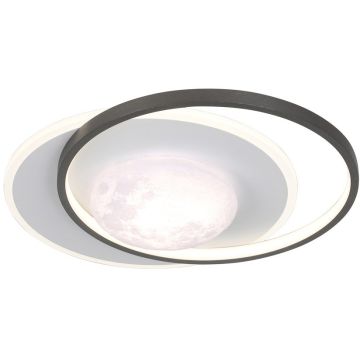 Italux Desulo PLF-02727-S-BK Stropná lampa 1x30W/LED 3000K/4000K/6000K 3900lm IP20