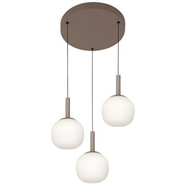 Italux Montes PND-02217-3-BRO Závesná lampa 1x18W/LED 3000K/4000K/6000K 2200lm IP20