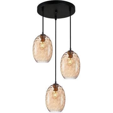 Italux Novala PND-3031-3A-BRO-AMB Závesná lampa 3x40W/E27 IP20