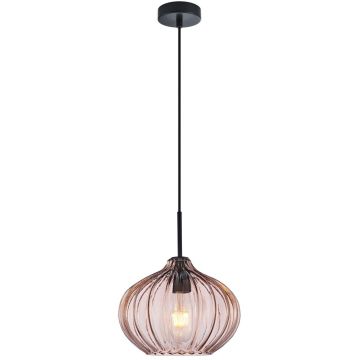 Italux Pansol PND-2940-1S-BK-CF Závesná lampa 1x40W/E27 IP20