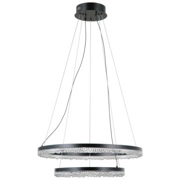 Italux Barlo PND-34526-2L-BK Závesná lampa 2x36W/LED 3000K/4000K/6000K 3100lm IP20