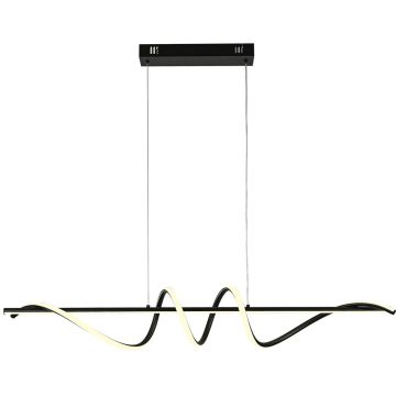 Italux Bastelo PND-24154-BK Závesná lampa 1x40W/LED 3000K/4000K/6000K 3400lm IP20