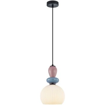 Italux Domali PND-36816-1A-BK-WH Závesná lampa 1x40W/E27 IP20
