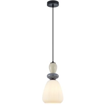 Italux Domali PND-36816-1D-BK-WH Závesná lampa 1x40W/E27 IP20