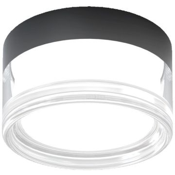 Italux Enios PLF-63829-BK Stropná lampa 1x9W/LED IP65