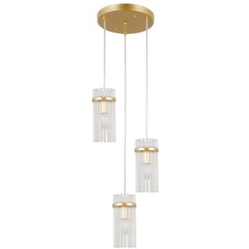 Italux Merto PND-40930-3A-GD Závesná lampa 3x40W/E14 IP20