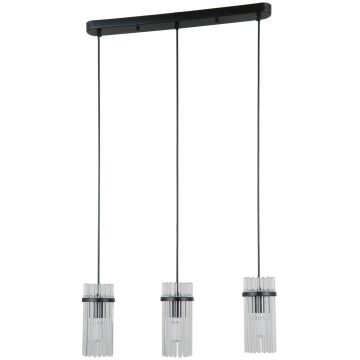 Italux Merto PND-40930-3B-BK Závesná lampa 3x40W/E14 IP20