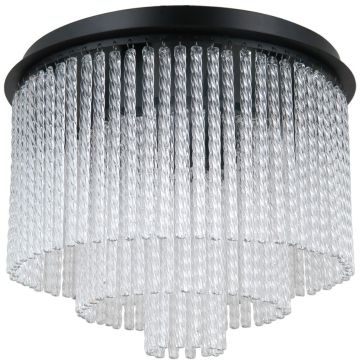 Italux Naute PLF-40931-7A-BK Stropná lampa 7x40W/E14 IP20