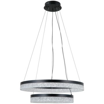 Italux Pantal PND-34533-2L-BK Závesná lampa 2x36W/LED 3000K/4000K/6000K 2300lm IP20