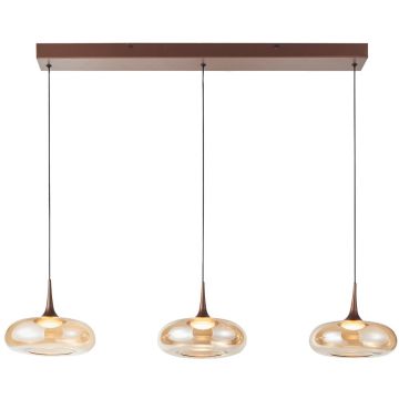Italux Tenele PND-24028-3B-COPP Závesná lampa 3x21W/LED 3000K 1300lm IP20