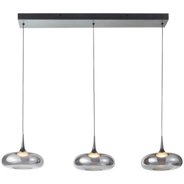Italux Tenele PND-24028-3B-SILV Závesná lampa 3x21W/LED 3000K 1300lm IP20