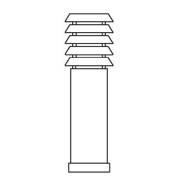 Norlys ALTA 293BC Stojanová lampa 1x9W/E27 IP65