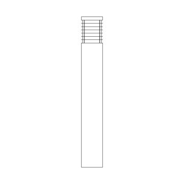 Norlys HALMSTAD 296BC Stojanová lampa 1x9W/E27 IP65