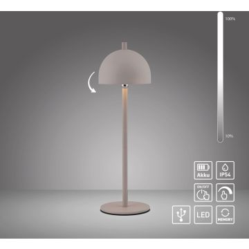 Paul Neuhaus BELLIS 19244-39 Stolná lampa 1x2,5W/LED 3000k 210lm ip54