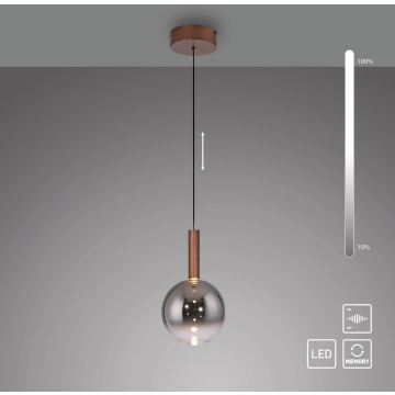 Paul Neuhaus BOWL 2284-23 Závesná lampa 1x7,4W/LED 2700k 300lm ip20
