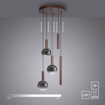 Paul Neuhaus BOWL 2285-23 Závesná lampa 5x6,3W/LED 2700k 1450lm ip20