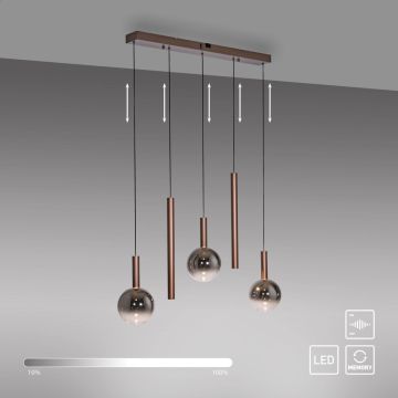 Paul Neuhaus BOWL 2286-23 Závesná lampa 5x6,3W/LED 2700k 1450lm ip20