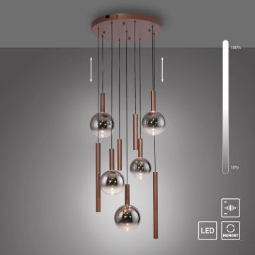 Paul Neuhaus BOWL 2287-23 Závesná lampa 9x7W/LED 2700k 1600lm ip20