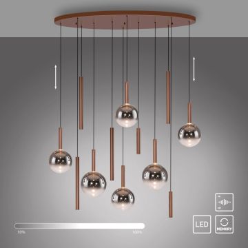 Paul Neuhaus BOWL 2288-23 Závesná lampa 12x7W/LED 2700k 1935lm ip20