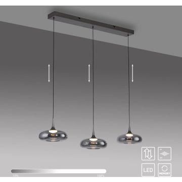 Paul Neuhaus POSH 15693-15 Závesná lampa 3x6,3W/LED 3000k 1000lm ip20