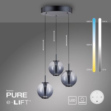 Paul Neuhaus PURE E-Infinity 2222-15 Závesná lampa 3x7W/LED 2200-5000k 520lm ip20