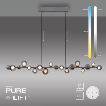 Paul Neuhaus PURE E-POPUP 2558-15 Závesná lampa 18x1,8W/LED 2200-5000k 1070lm ip20