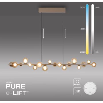 Paul Neuhaus PURE E-POPUP 2558-97 Závesná lampa 18x1,8W/LED 2200-5000k 2230lm ip20