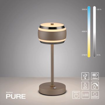 Paul Neuhaus PURE FALLING RINGS 4503-97 Stolná lampa 1x8W/LED 2200-5000k 310lm ip20