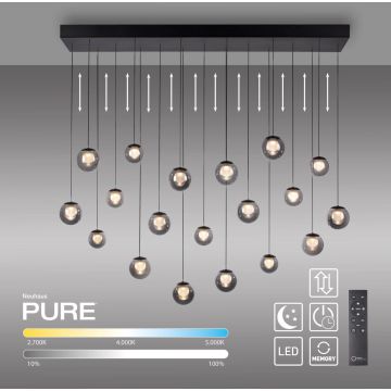 Paul Neuhaus PURE POPUP 2589-15 Závesná lampa 19x3W/LED 2200-5000k 2050lm ip20