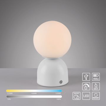 Paul Neuhaus RUDI 19218-16 Stolná lampa 1x1,2W/LED 3000-6000k 90lm ip20