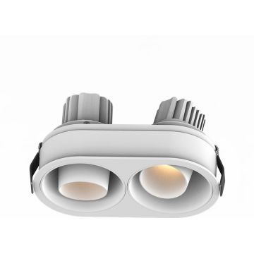 Zambelis RECESSED SPOT LED S175 Vstavané downlight svetlo 2x10W/led 3000K 1440lm IP44