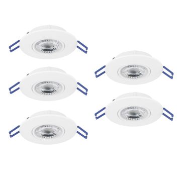 Eglo GEDREZ 300185 Vstavané downlight svetlo 5x4.9W/LED 2700K, 4000K, 6500K 2600lm ip20