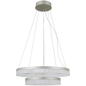 Italux Pantal PND-34533-2L-SILV Závesná lampa 2x36W/LED 3000K/4000K/6000K IP20