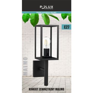 Polux MALMO 309181 Stena svietidlo 1x15W/E27 IP44