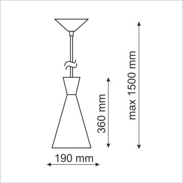 Polux MODERN 305466 Závesná lampa 1x20W LED/E27 IP20