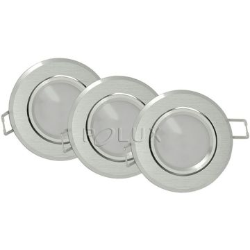 Polux SUN 305275 Vstavané downlight svetlo 1x3,5W/GU10 3000K 250LM IP20