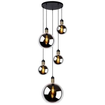 Lucide JULIUS 34438/05/65 Závesná lampa 5x40w/e27 ip20