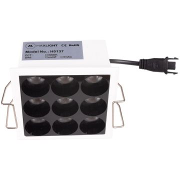 Maxlight X-LINE H0137 Vstavané downlight svetlo 9x10w/led 3000k 700lm ip20